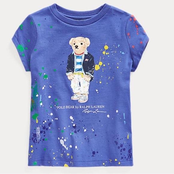 Polo Bear Paint-Splatter Tee - Picture 1 of 4